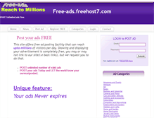 Tablet Screenshot of free-ads.freehost7.com